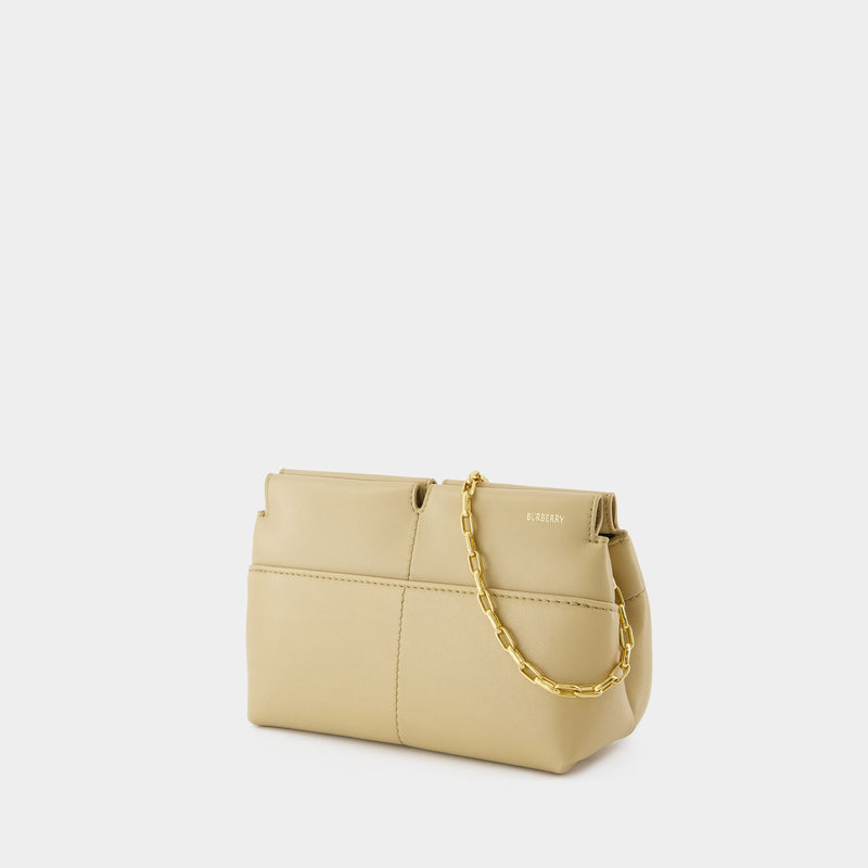 Pochette Snip Small - Burberry - Cuir - Beige