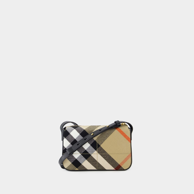 Sac À Bandoulière Snip Small - Burberry - Synthétique - Beige