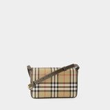 Sac À Bandoulière Hampshire - Burberry - Cuir Synthétique - Beige