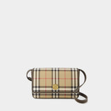 Sac À Bandoulière Hampshire - Burberry - Cuir Synthétique - Beige