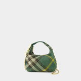 Sac À Main Micro Peg Ch4 - Burberry - Nylon - Vert