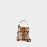 Sac À Main Mini Drawstring - Burberry - Cuir Synthétique - Marron