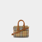 Sac À Main Mini Bowling - Burberry - Cuir Synthétique - Marron