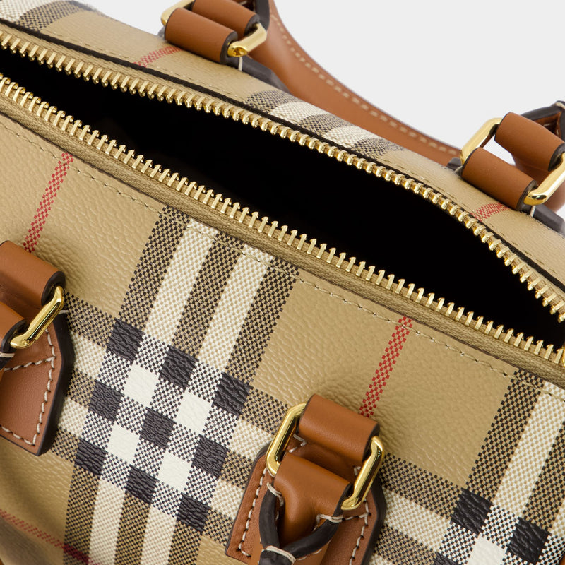 Sac À Main Mini Bowling - Burberry - Cuir Synthétique - Marron