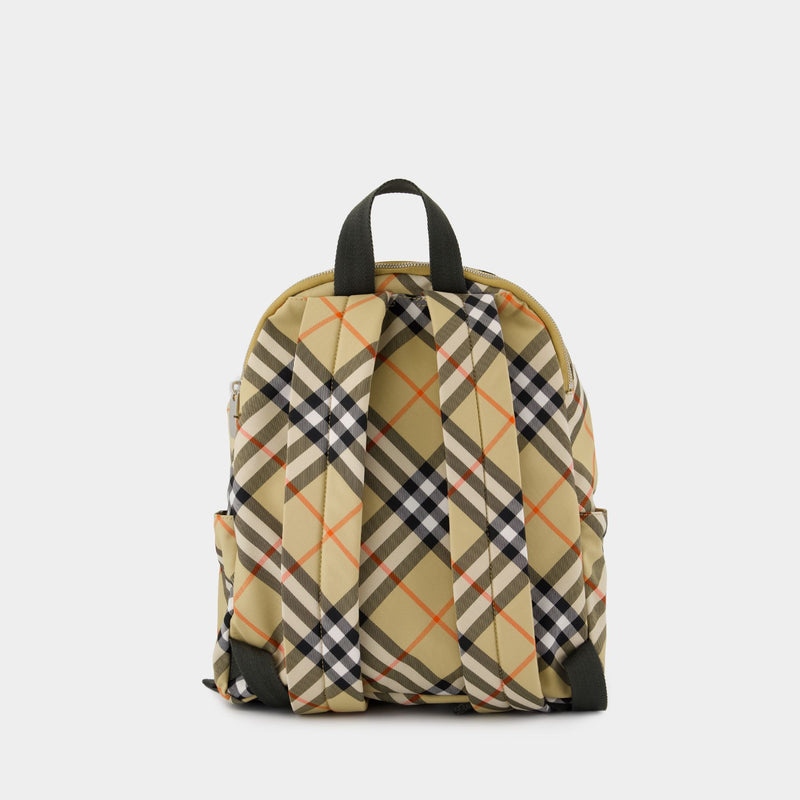 Sac À Dos Classique Small - Burberry - Synthétique - Beige