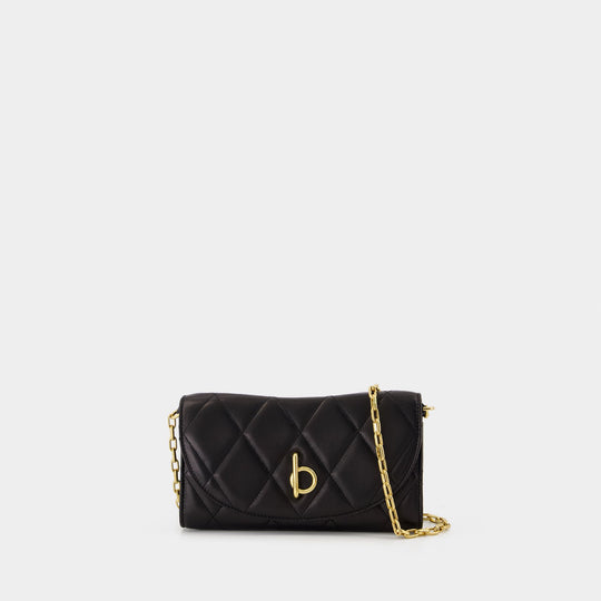 Wallet On Chain Rocking Horse - Burberry - Cuir - Noir
