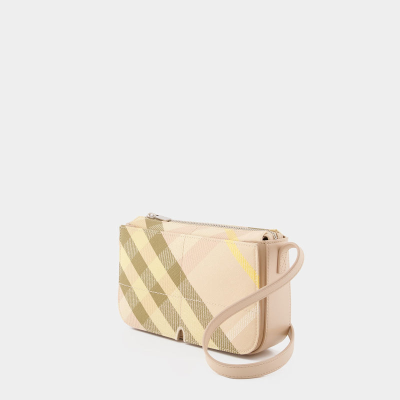 Sac À Bandoulière Snip Small - Burberry - Synthétique - Rose