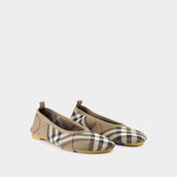 Ballerines Knit Baby 05 Check - Burberry - Nylon - Neutre