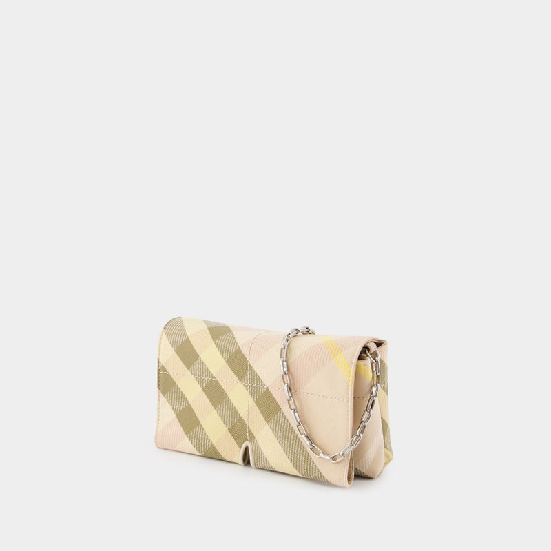 Wallet On Chain Snip Mini - Burberry - Synthétique - Rose