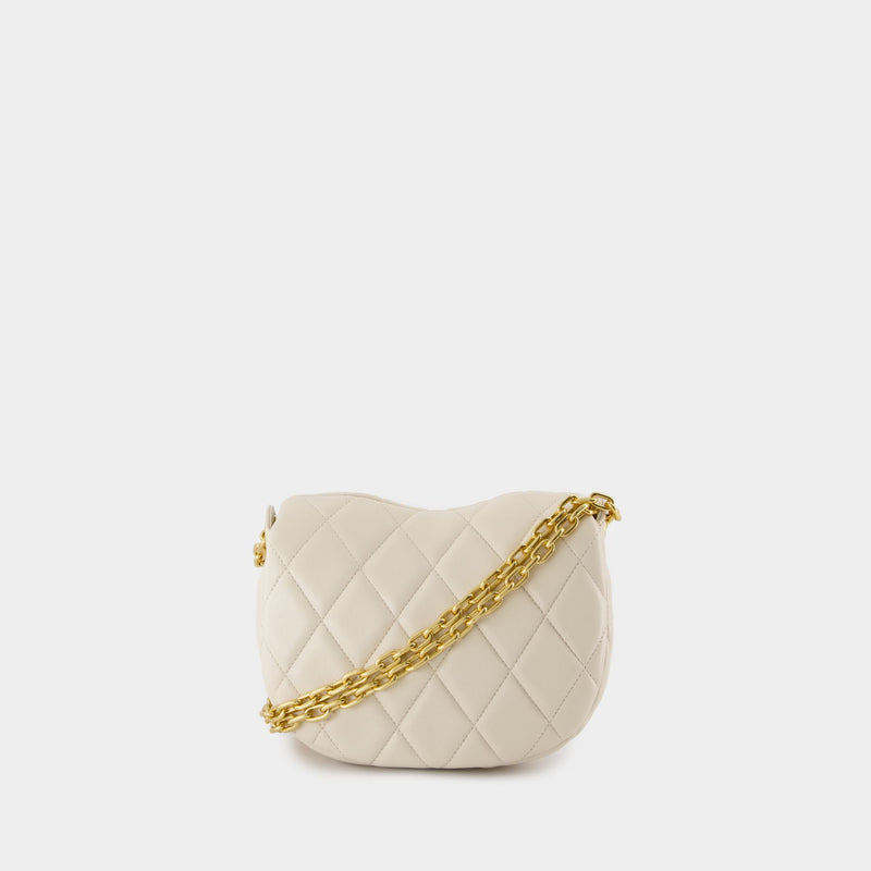 Wallet On Chain Small Rocking - Burberry - Cuir - Beige