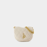 Wallet On Chain Small Rocking - Burberry - Cuir - Beige