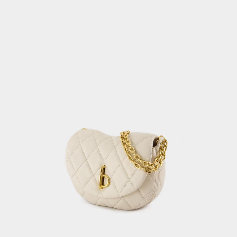 Wallet On Chain Small Rocking - Burberry - Cuir - Beige