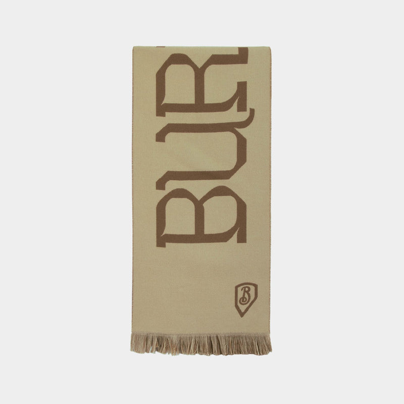 Écharpe Heraldry - Burberry - Laine - Beige