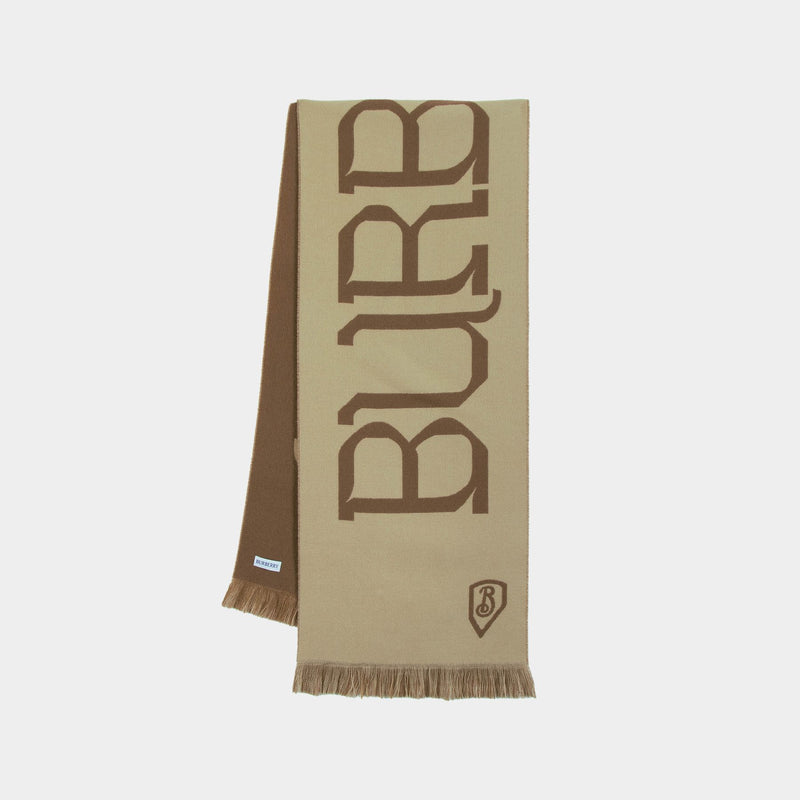 Écharpe Heraldry - Burberry - Laine - Beige