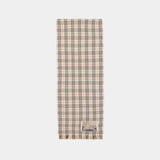 Écharpe Mw Revers Tiny Check - Burberry - Laine - Beige