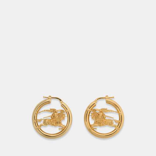 Boucles D'oreilles Lj Ekd Small - Burberry - Métal - Doré