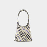 Sac Porté Épaule Small - Burberry - Coton - Neutre