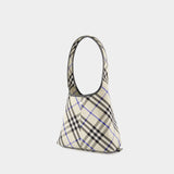 Sac Porté Épaule Small - Burberry - Coton - Neutre