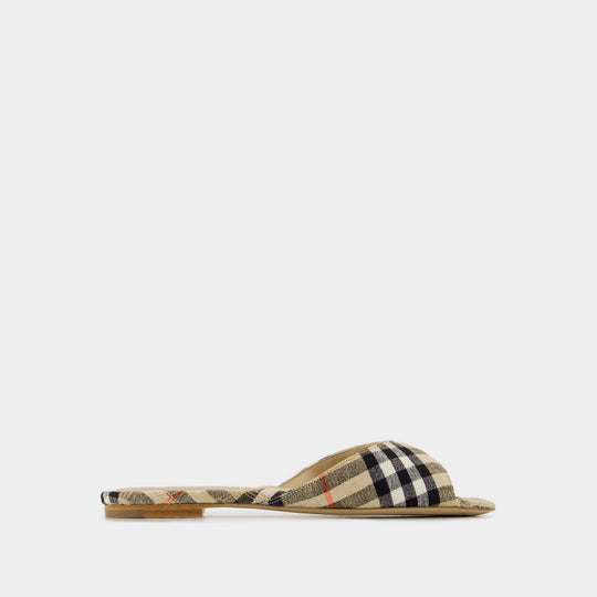 Sandales Lf Mews 05 - Burberry - Lin - Beige