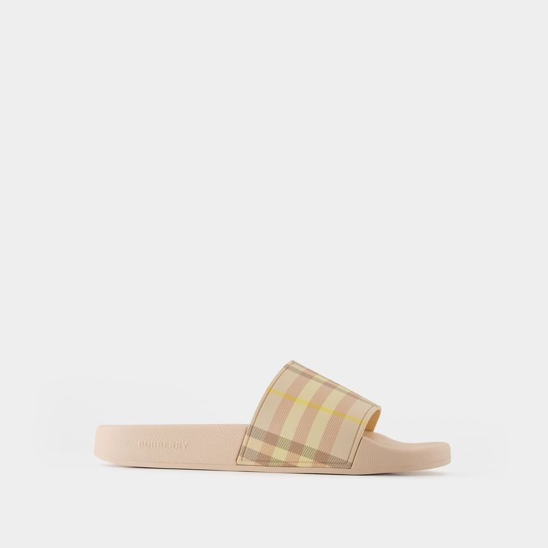 Sandales Lf Furley - Burberry - Synthétique - Beige