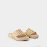 Sandales Lf Furley - Burberry - Synthétique - Beige