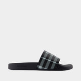 Sandales Mf Furley M Check - Burberry - Synthétique - Noir