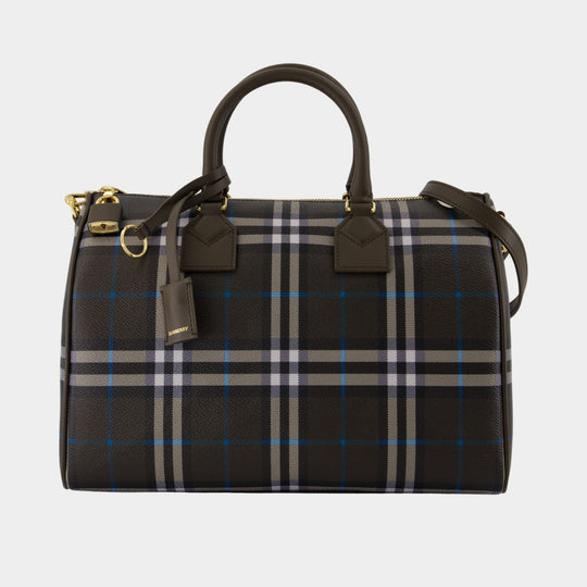 Sac À Main Medium Bowling - Burberry - Coton - Noir