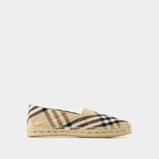 Espadrilles Lf Mews - Burberry - Lin - Beige