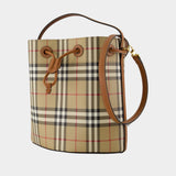 Sac À Main Ll Small Drawstring - Burberry - Cuir Synthétique - Marron