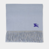 Écharpe Knight Solid - Burberry - Laine - Bleu