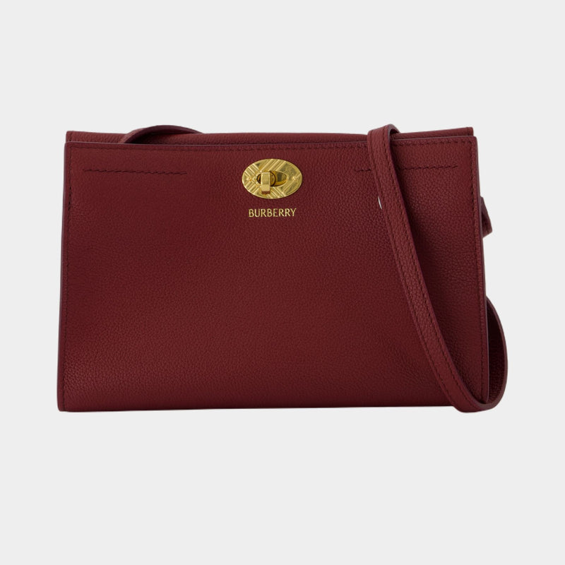 Sac Porté Épaule Cotswolds - Burberry - Cuir - Bordeaux