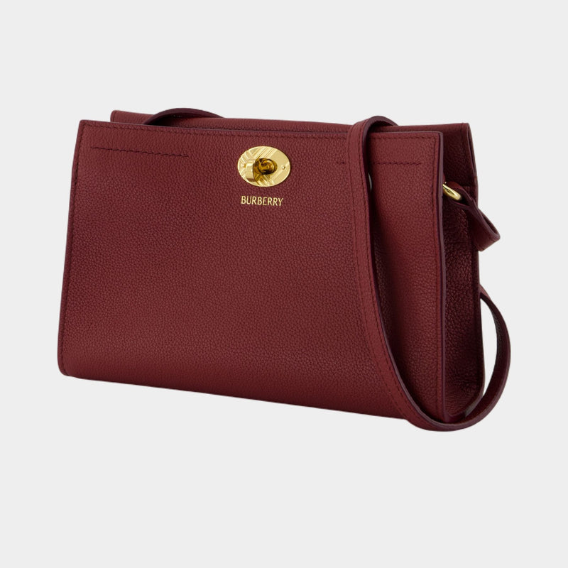 Sac Porté Épaule Cotswolds - Burberry - Cuir - Bordeaux