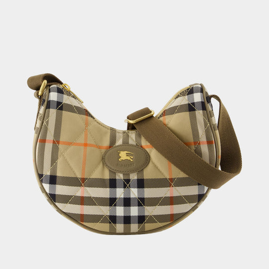 Sac À Bandoulière Ll Horseshoe - Burberry - Nylon - Beige