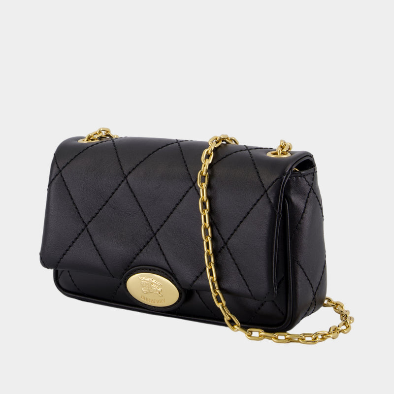 Sac Porté Épaule Strand - Burberry - Cuir - Noir