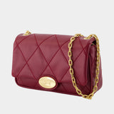 Sac Porté Épaule Strand - Burberry - Cuir - Bordeaux