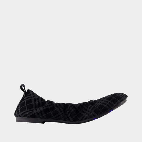 Ballerines Baby - Burberry - Cuir - Noir