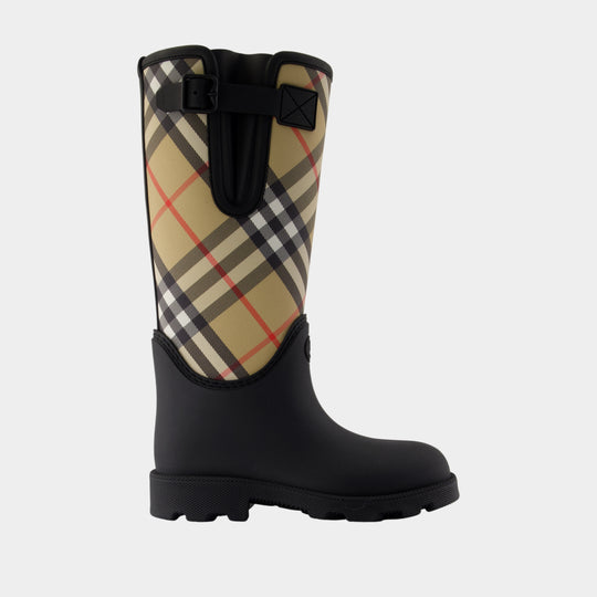 Bottes Marsh Stamp High - Burberry - Synthétique - Noir