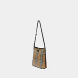 Sac Porté Épaule Highlands Small - Burberry - Coton - Beige