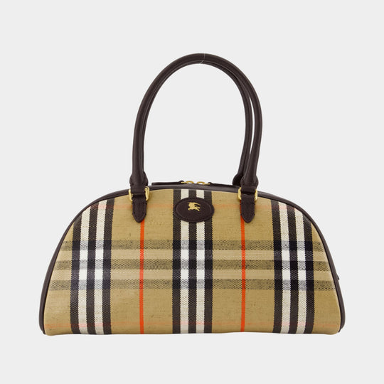 Sac À Main Ll Highlands Bowling - Burberry - Coton - Beige