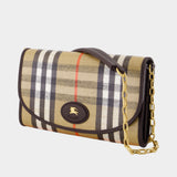 Wallet On Chain Highlands - Burberry - Coton - Beige