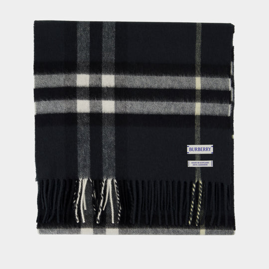 Écharpe Giant Check - Burberry - Laine - Noir
