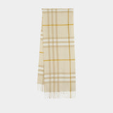 Écharpe Giant Check - Burberry - Laine - Beige