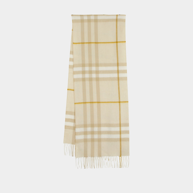 Écharpe Giant Check - Burberry - Laine - Beige
