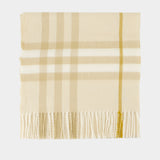 Écharpe Giant Check - Burberry - Laine - Beige