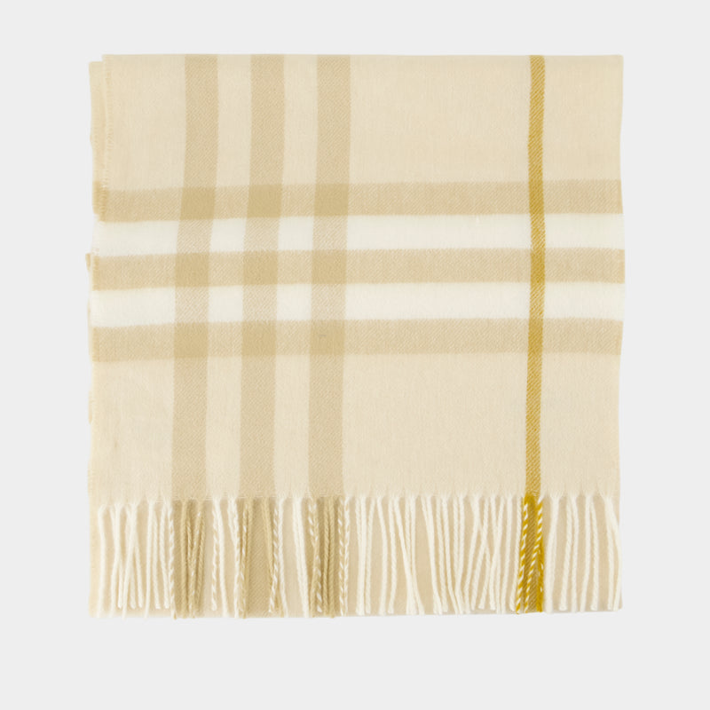 Écharpe Giant Check - Burberry - Laine - Beige