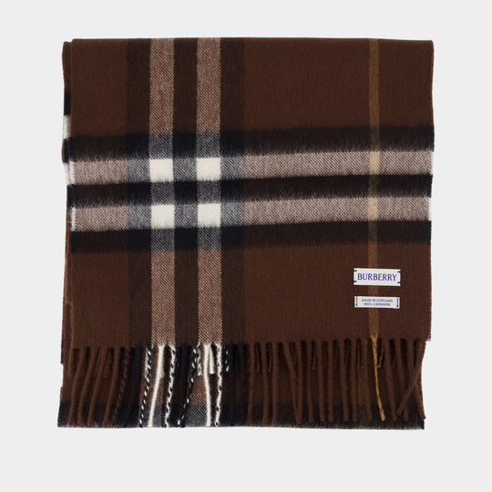 Écharpe Giant Check - Burberry - Laine - Marron