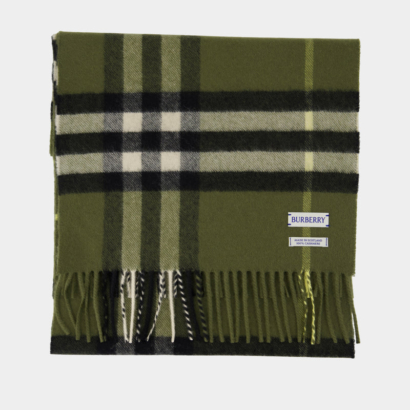 Écharpe Giant Check - Burberry - Laine - Kaki