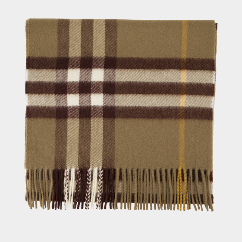 Écharpe Giant Check - Burberry - Laine - Kaki