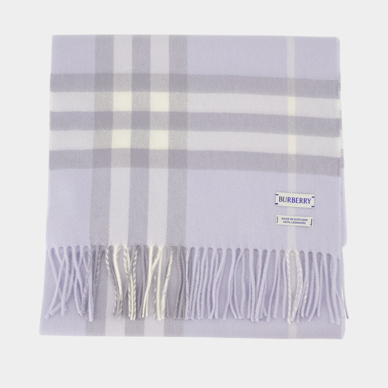 Écharpe Giant Check - Burberry - Laine - Gris