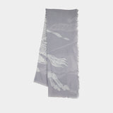 Écharpe Large - Burberry - Laine - Gris